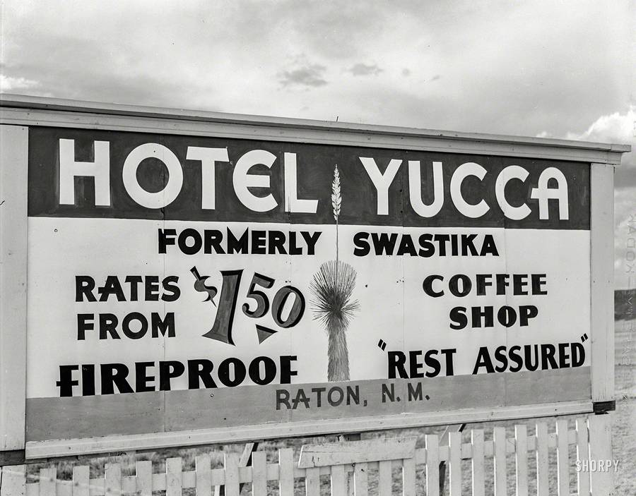 1940s Hotel Swastika Fireproof Raton New Mexico Royal 