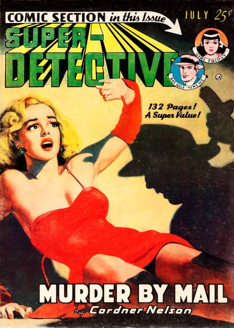 Super Detective In The Fictional World Super-Detective, July, 1950 - Fists and .45s!